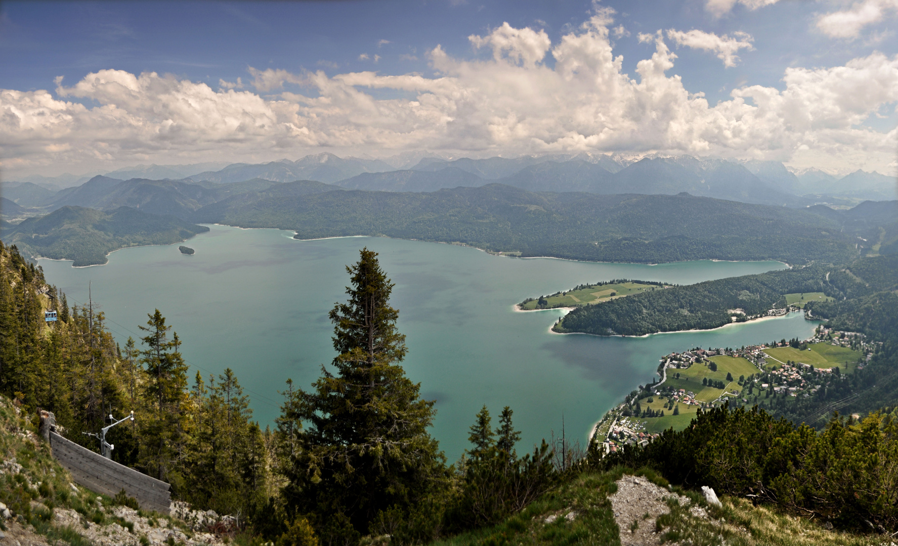 Blick auf den Walchensee