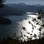 Blick auf den Walchensee und das Karwendel