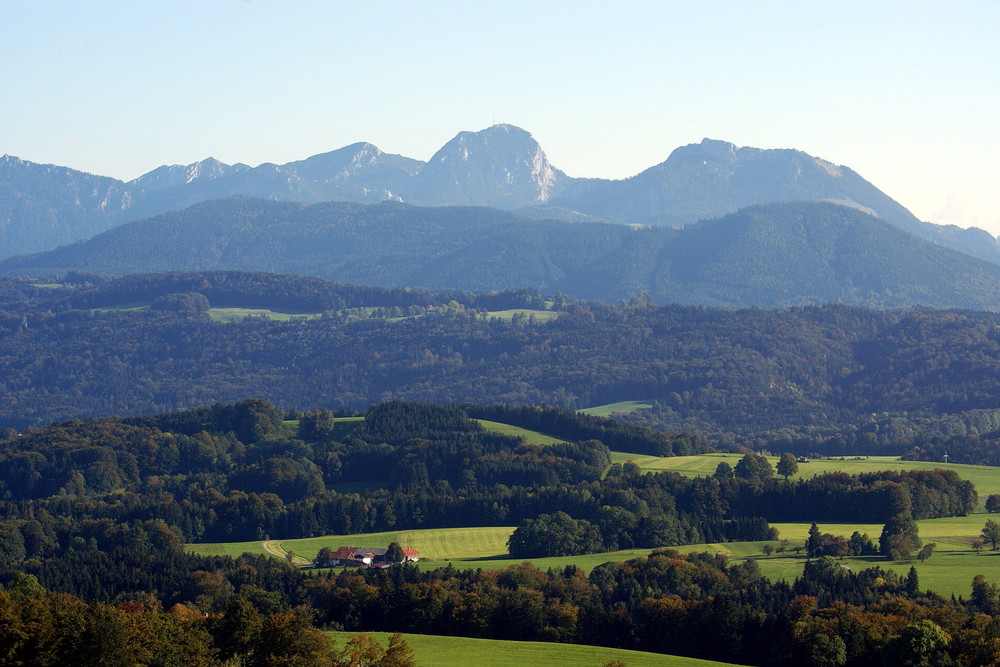 Blick auf den Wendlstein - vom Irschenberg