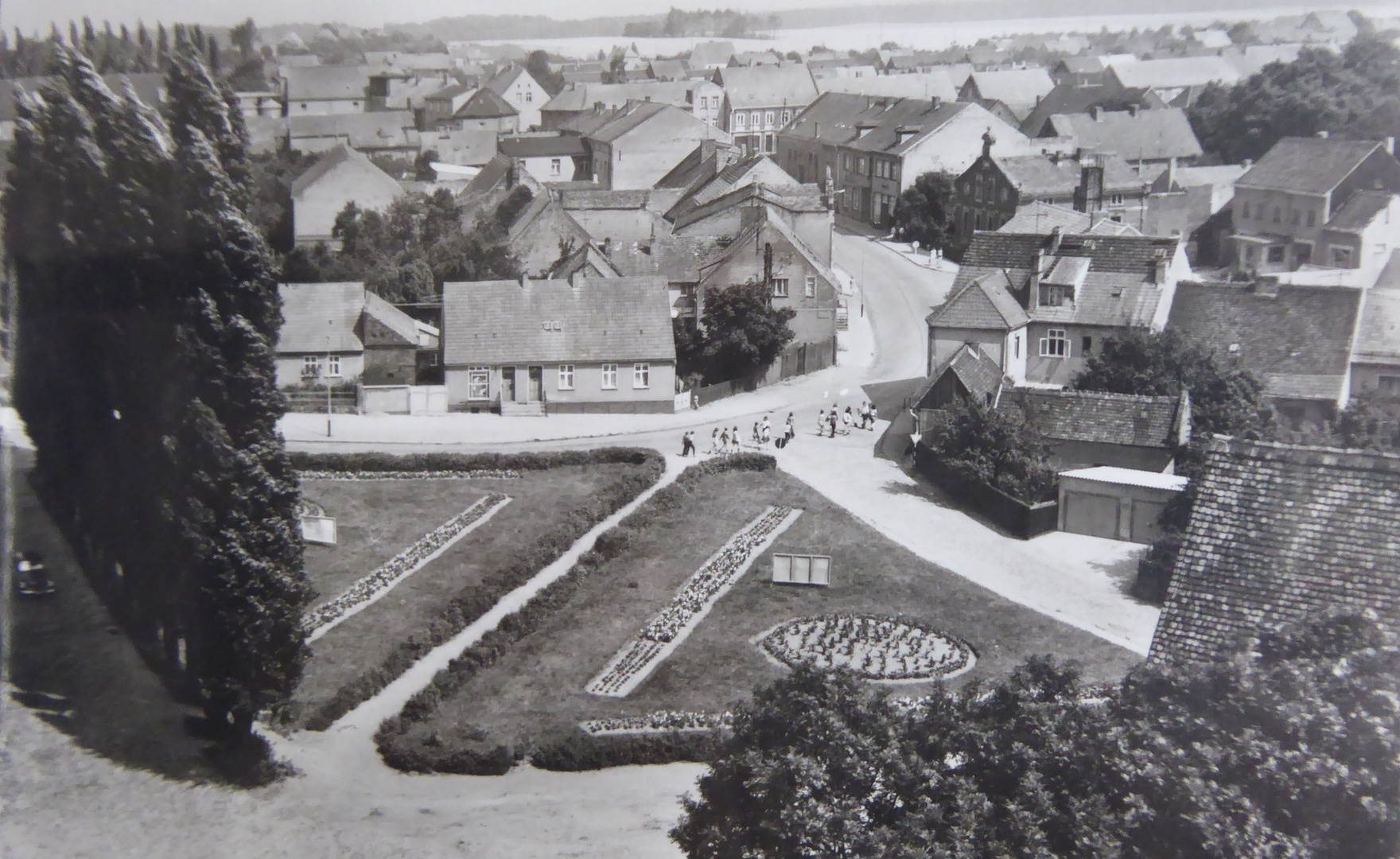 Blick auf den Wiesenburger Goetheplatz