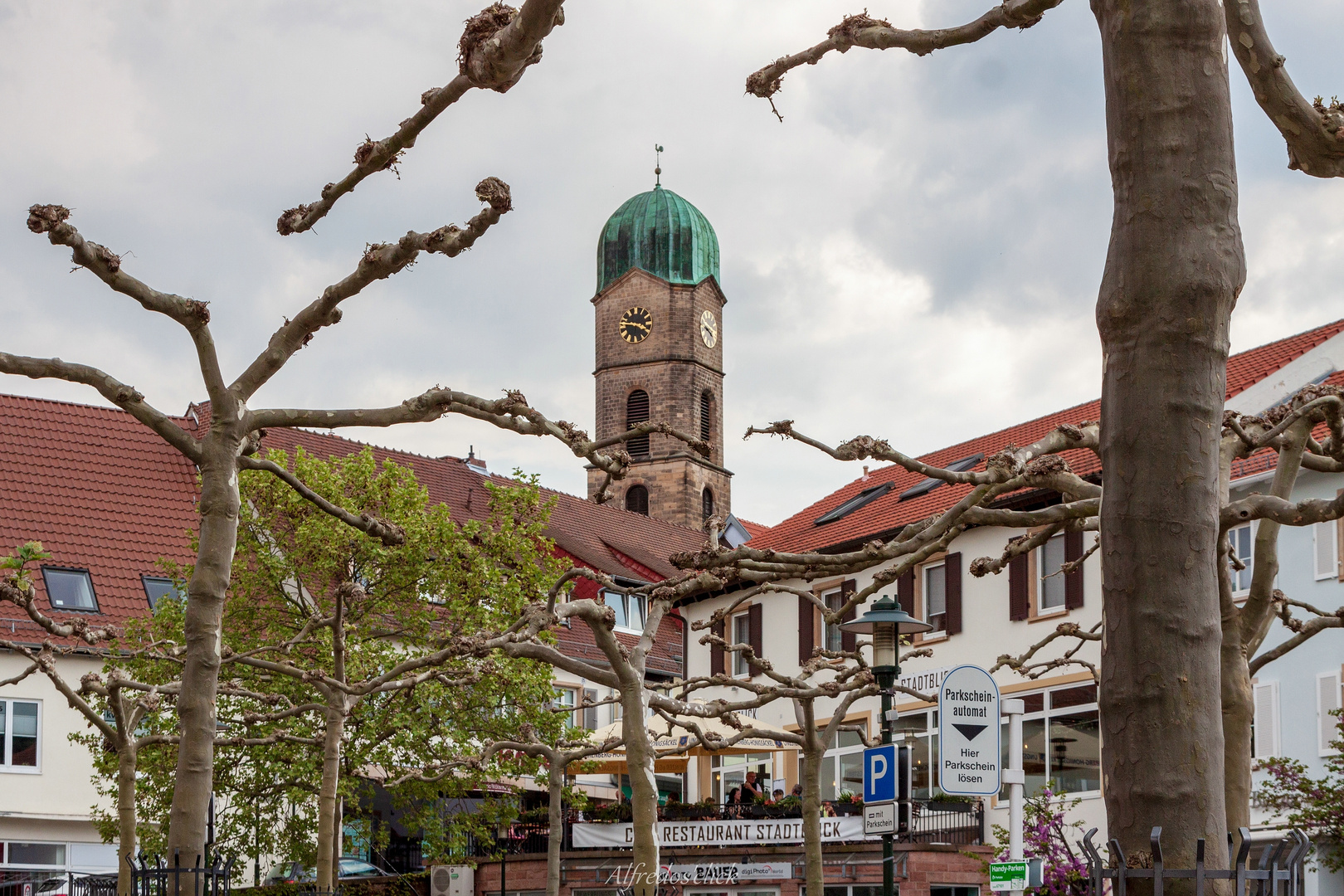 Blick auf der Burgkirche