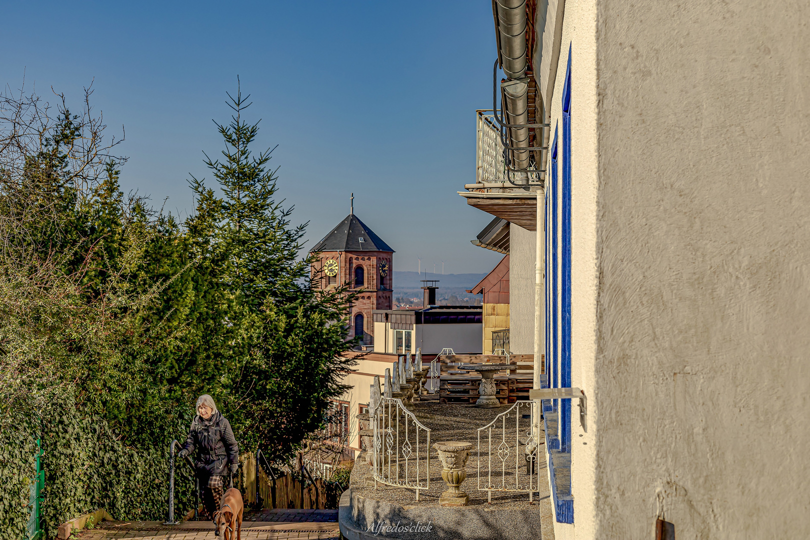 Blick auf der St. Michael Kirche.