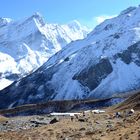 Blick auf Dharamsala (4470 m) im Manaslu Gebiet