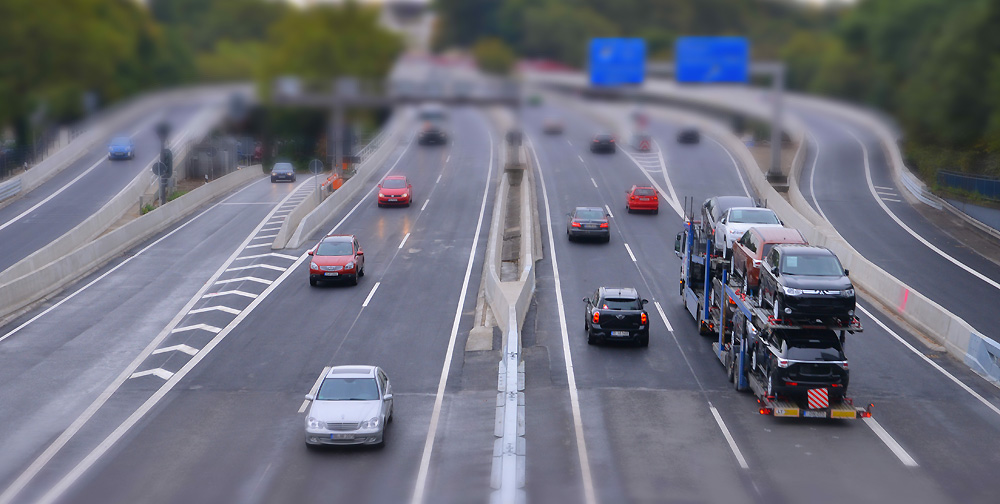 Blick auf die A 40