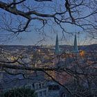 Blick auf die abendliche Südstadt