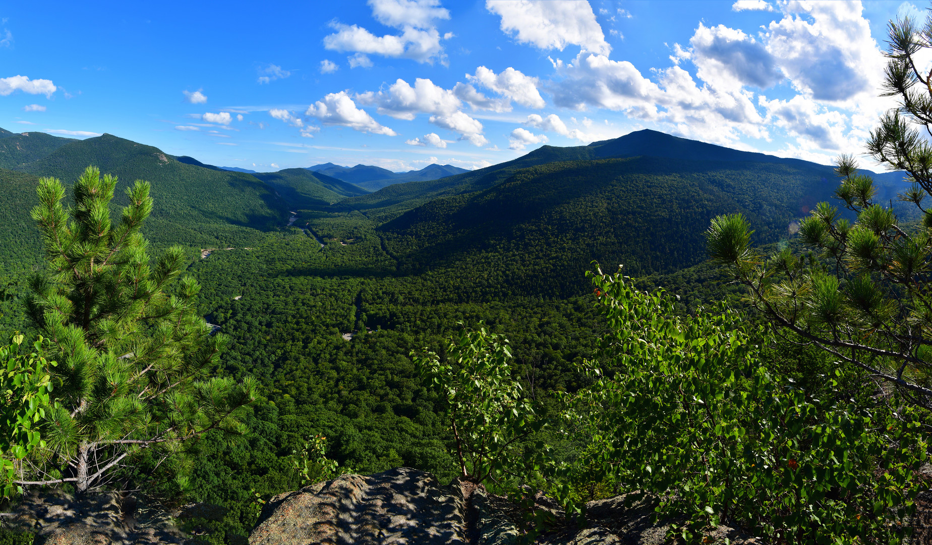 Blick auf die Adirondack Mountains