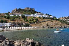 Blick auf die Akropolis von Lindos