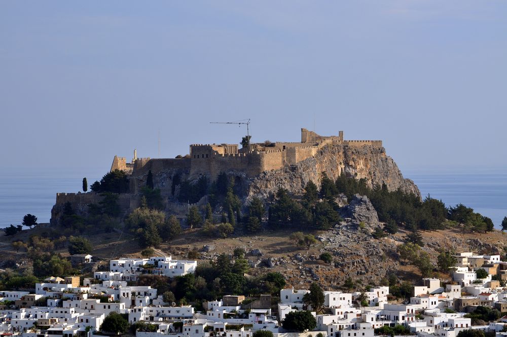 Blick auf die Akropolis von Lindos