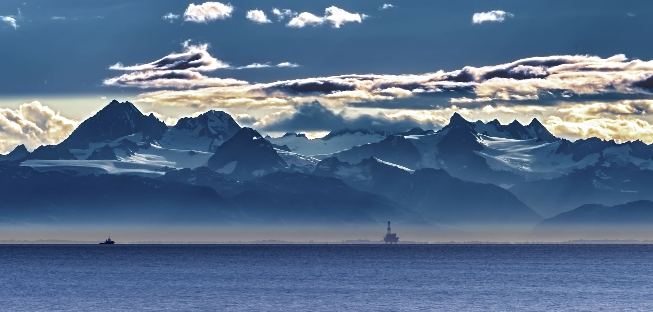 Blick auf die Alaska Range...