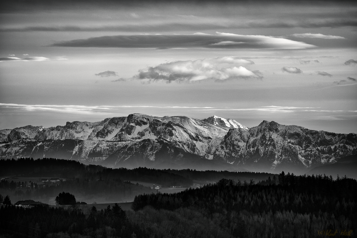 Blick auf die Alpen...