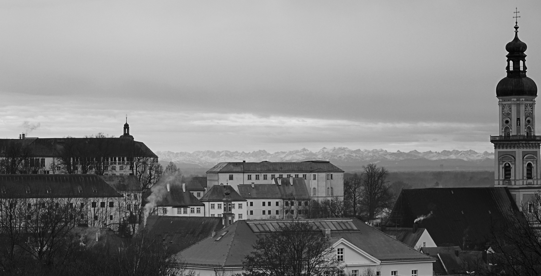 Blick auf die Alpen