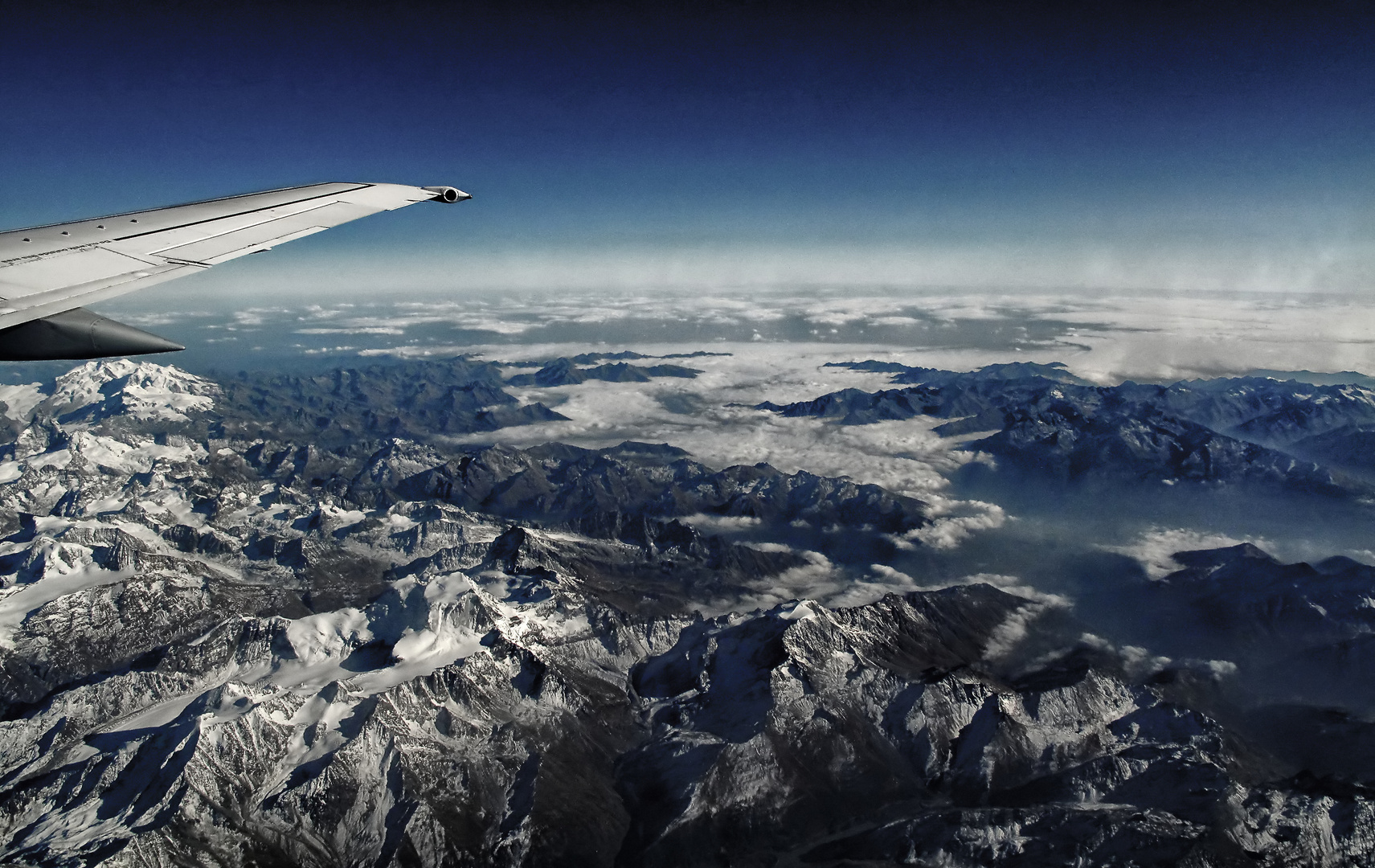 Blick auf die Alpen