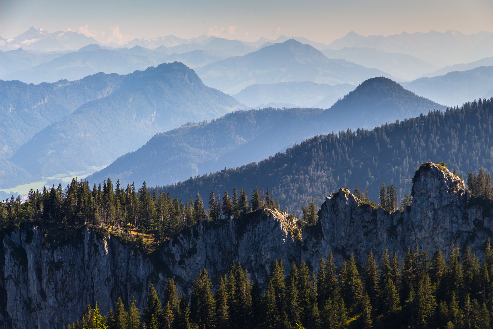 Blick auf die Alpen