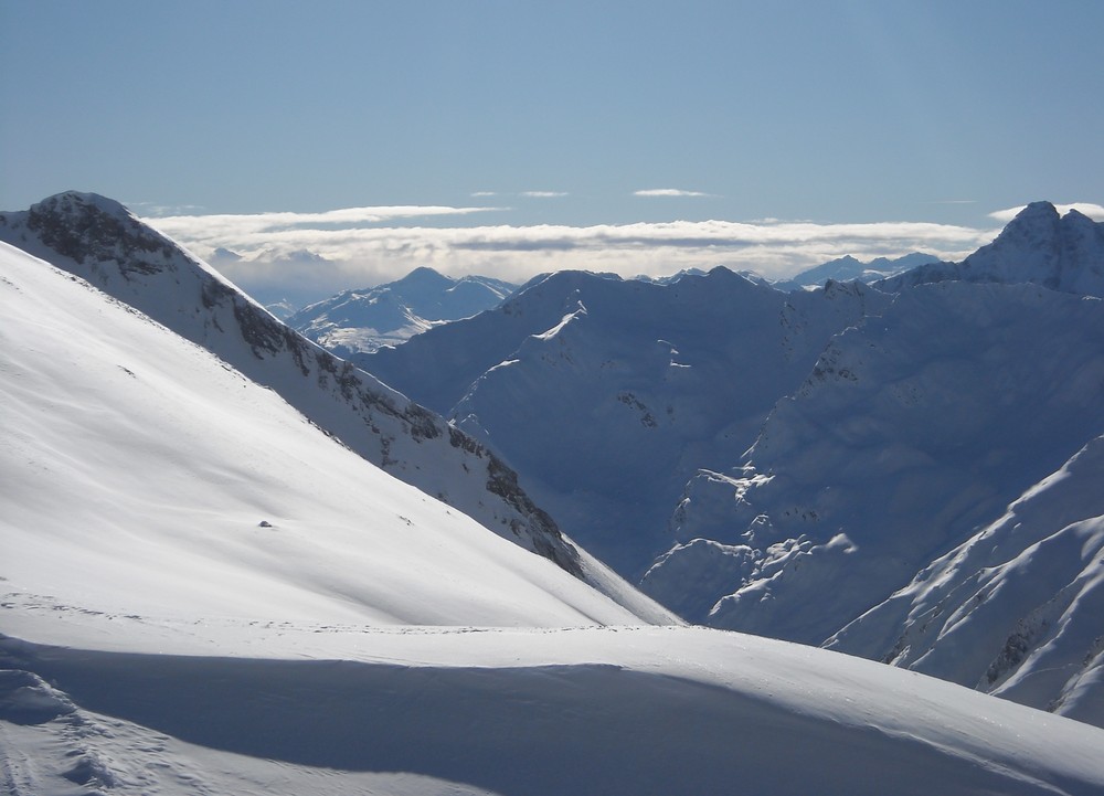 Blick auf die Alpen