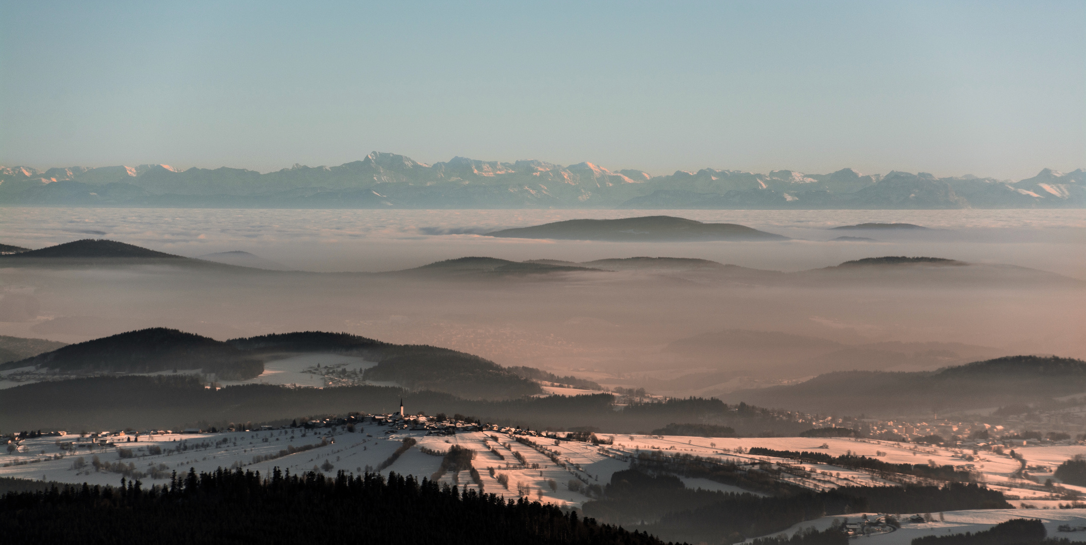 Blick auf die Alpen