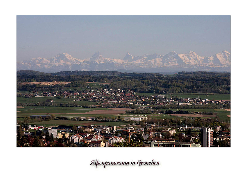 Blick auf die Alpenkette