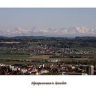 Blick auf die Alpenkette