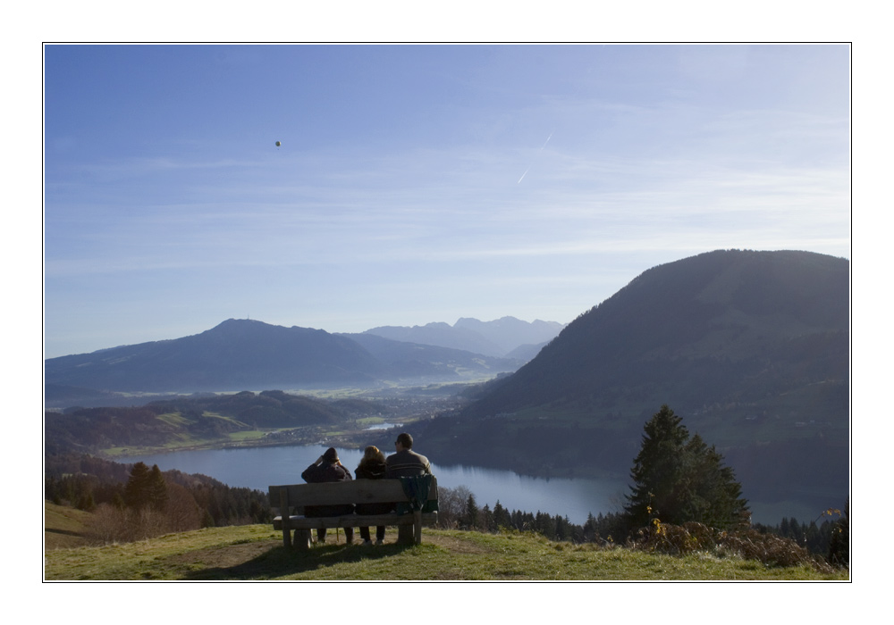 Blick auf die Alpseen