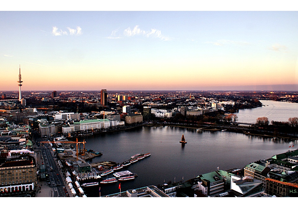 Blick auf die Alster....