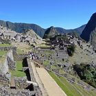 Blick auf die alte Inkastadt Machu Picchu