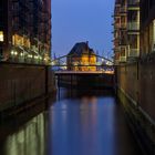 Blick auf die alte Polizeiwache in der Speicherstadt 2