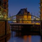 Blick auf die alte Polizeiwache in der Speicherstadt