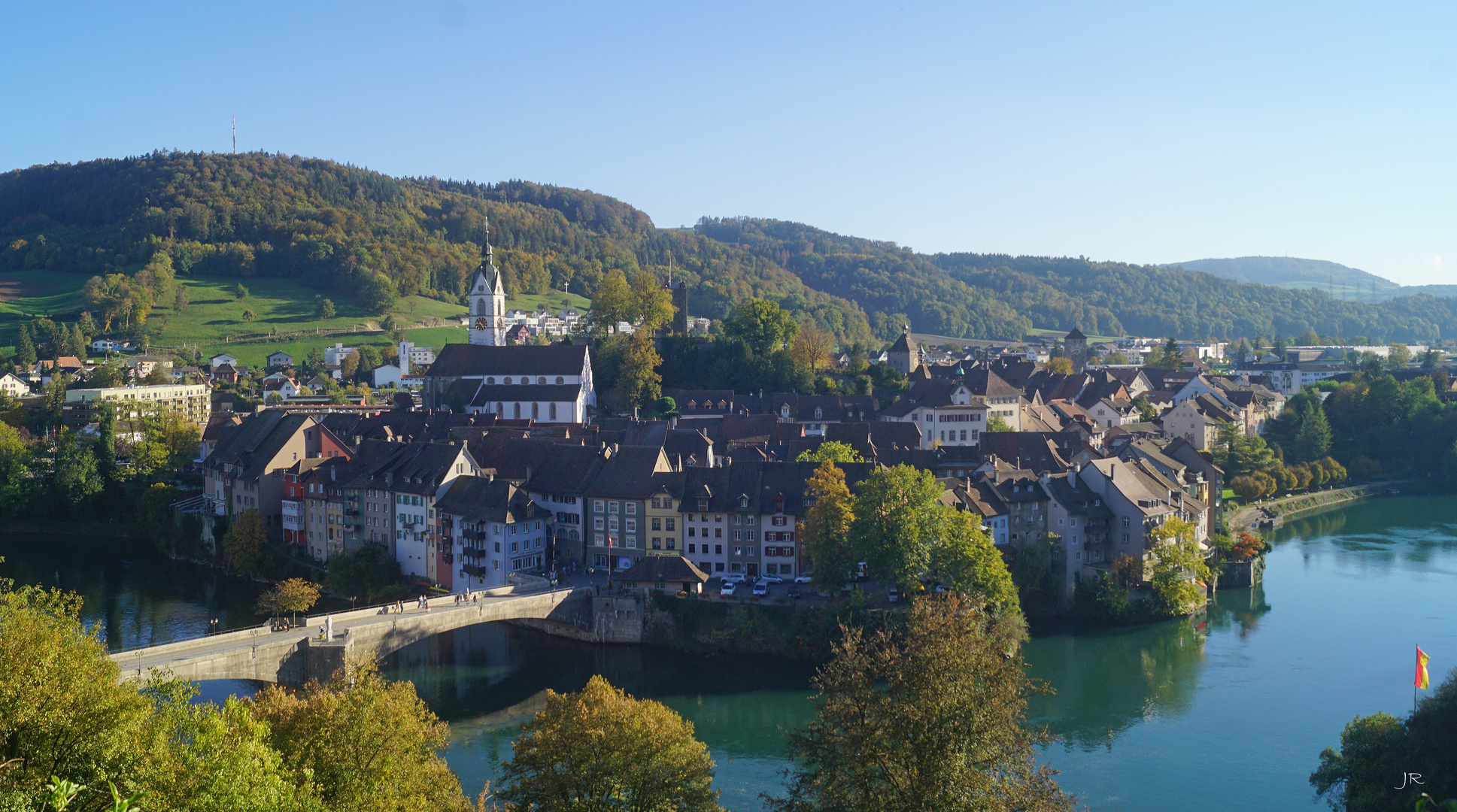 Blick auf die alte Rheinbrücke