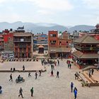 Blick auf die Altstadt der einstigen Königsstadt Bhaktapur