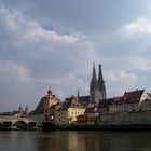 Blick auf die Altstadt mit der Steinernen Brücke