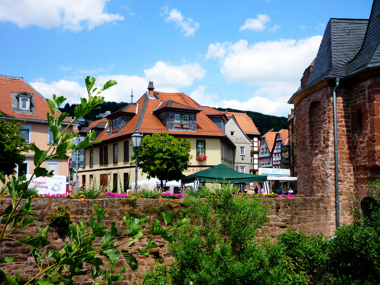 Blick auf die Altstadt von Büdingen