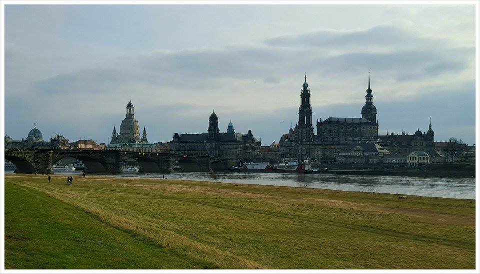 Blick auf die Altstadt von Dresden