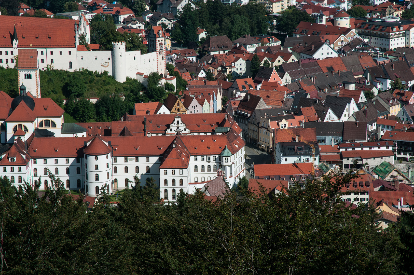 Blick auf die Altstadt von Füssen