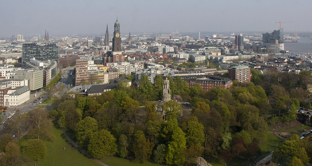 Blick auf die Altstadt von Hamburg