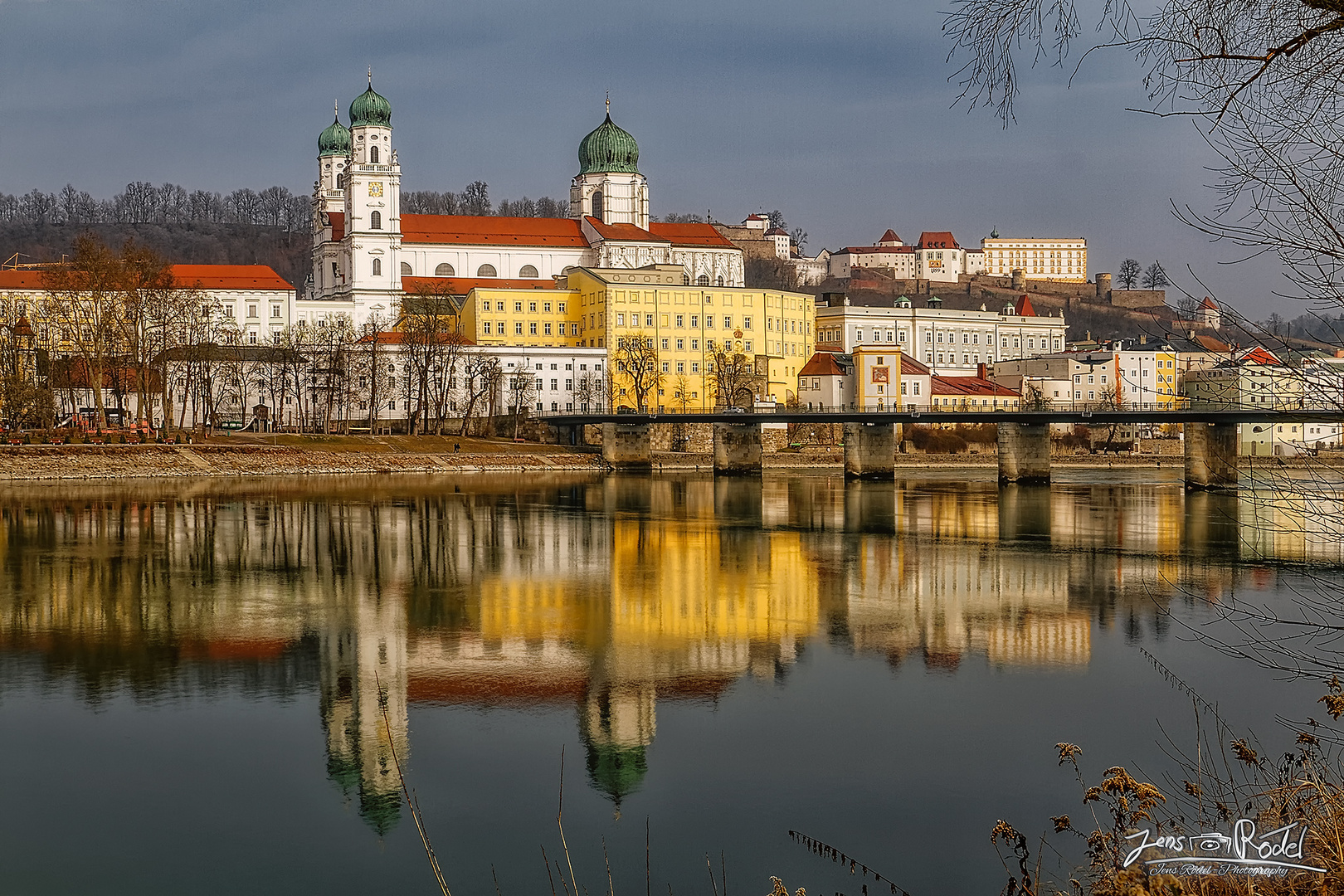 Blick auf die Altstadt von Passau mit Passauer Dom