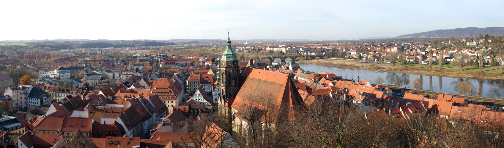 Blick auf die Altstadt von Pirna