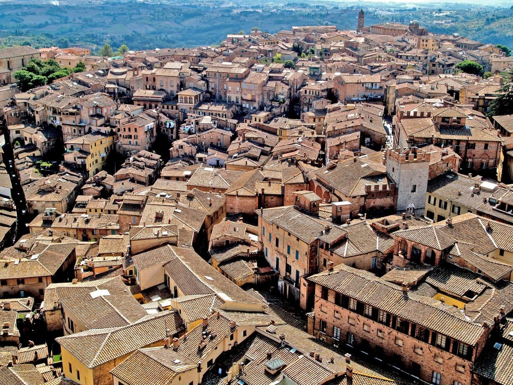 Blick auf die Altstadt von Siena