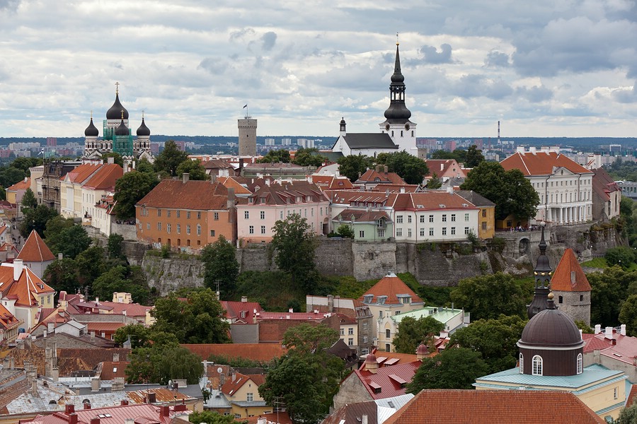 Blick auf die Altstadt von Tallin