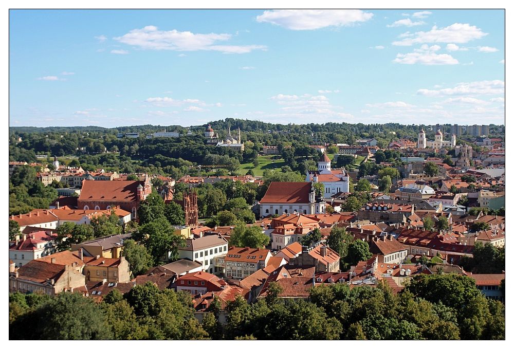 Blick auf die Altstadt von Vilnius