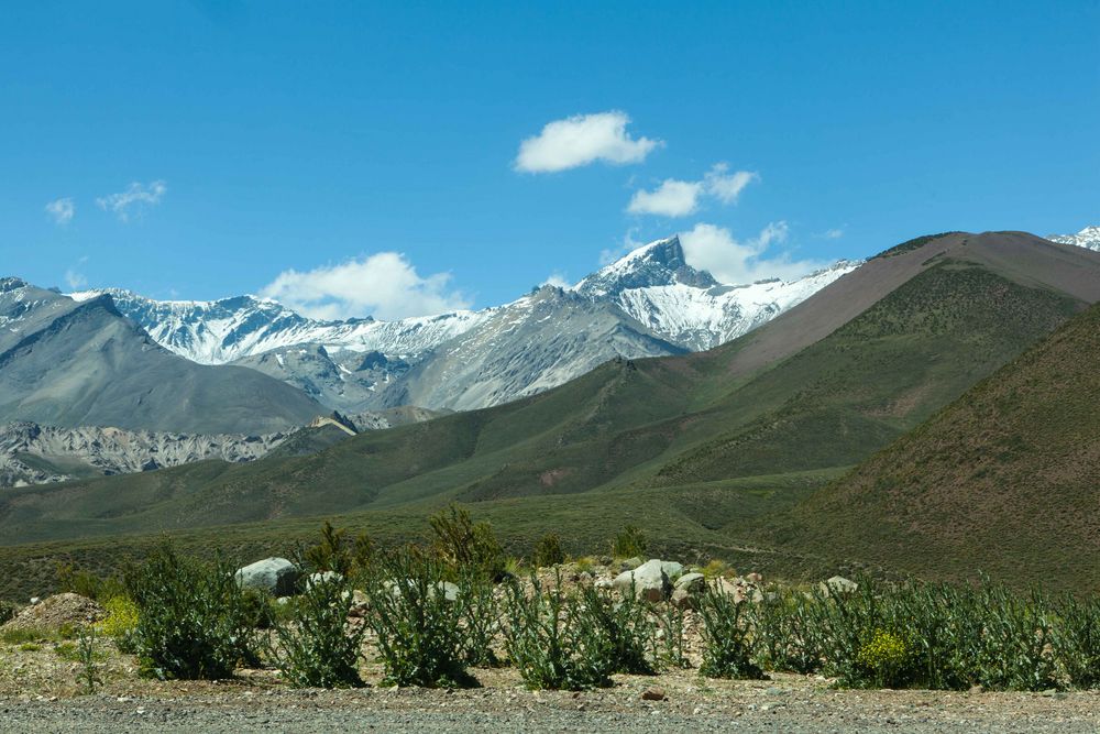 Blick auf die Anden bei Mendoza