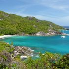 Blick auf die Anse Major, Mahe Island, Seychellen