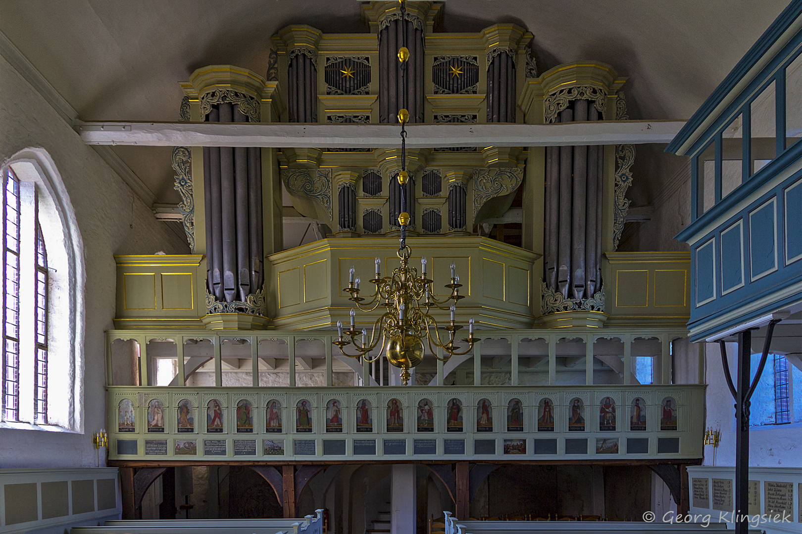 Blick auf die Arp Schnitger Orgel von 1688 