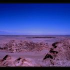 Blick auf die Atacama-Wüste mit den Oasen San Pedro de Atacama...