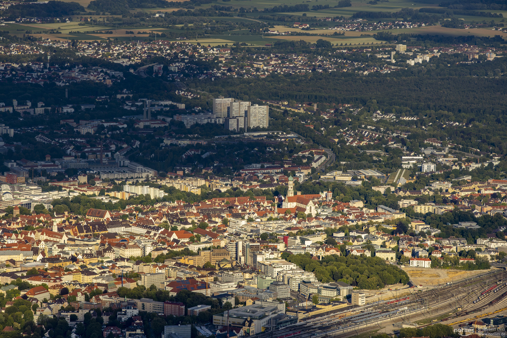 Blick auf die Augsburger Altstadt