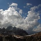 Blick auf die Auronzo-Hütte...