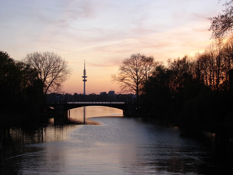 Blick auf die Außenalster - Original