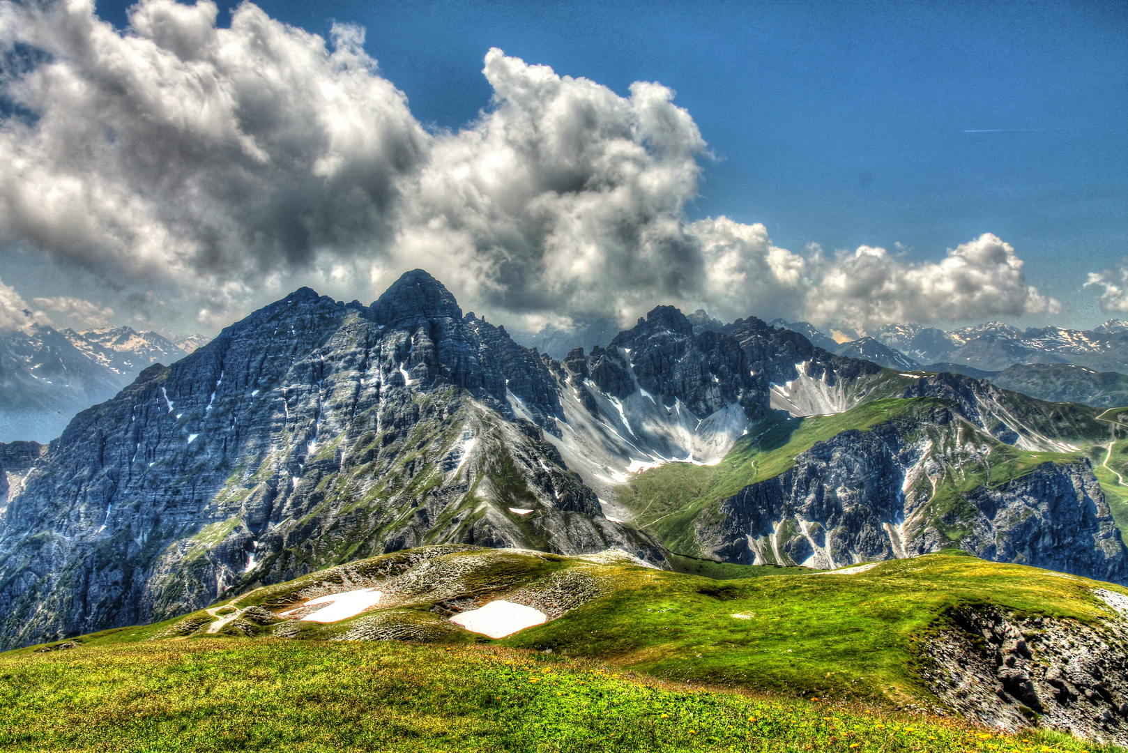 Blick auf die Axamer Lizum