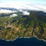 Blick auf die Azoren-Insel São Miguel mit dem Lagoa do Fogo