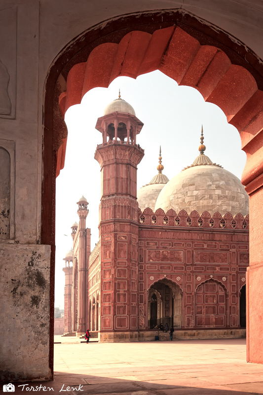 Blick auf die Badshahi Moschee in Lahore