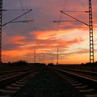 Blick auf die Bahn Strecke Schwaan-Bützow