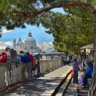 Blick auf die Basilica di Santa Maria della Salute 